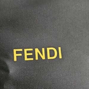 FENDI Dust Bag Storage Cover Purse Pouch Drawstring Large Black